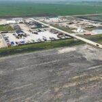 Garden area behind Winnipeg property